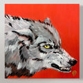 Lupo R | Wolf Acrylic Painting