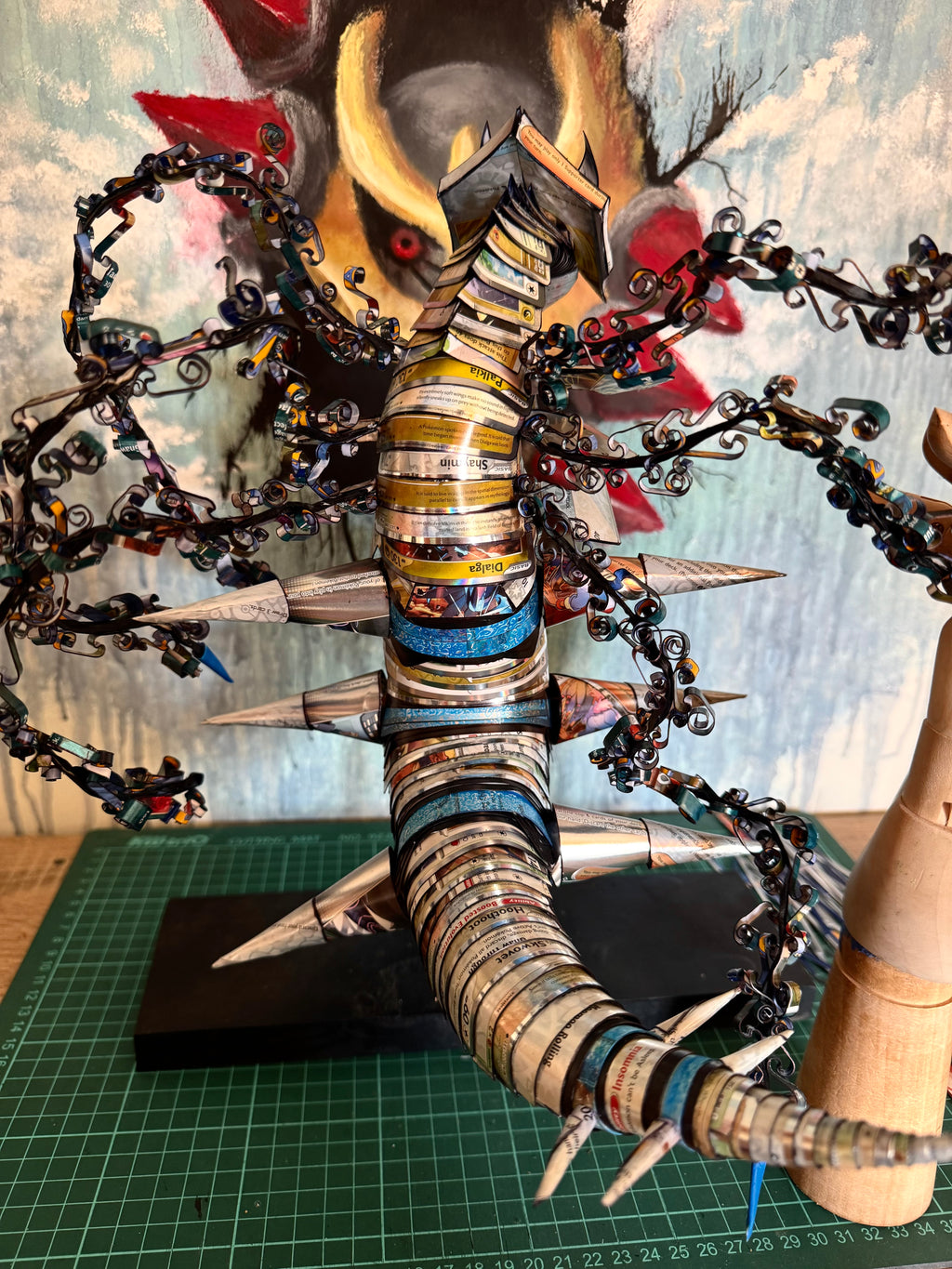 Shiny Antimatter Dragon - Handmade from Pokémon Card Sculpture (One of One) Collective