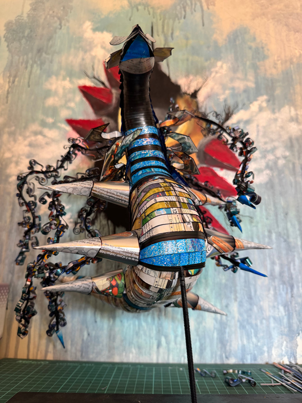 Shiny Antimatter Dragon - Handmade from Pokémon Card Sculpture (One of One) Collective
