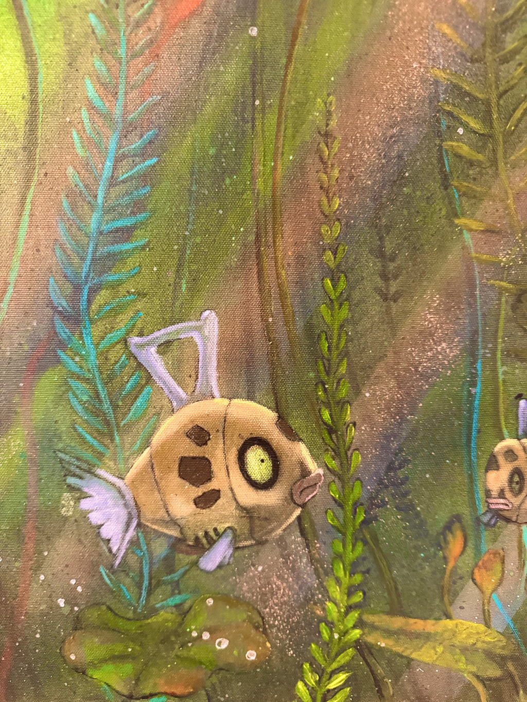 Shiny Clearing Acrylic Painting on canvas