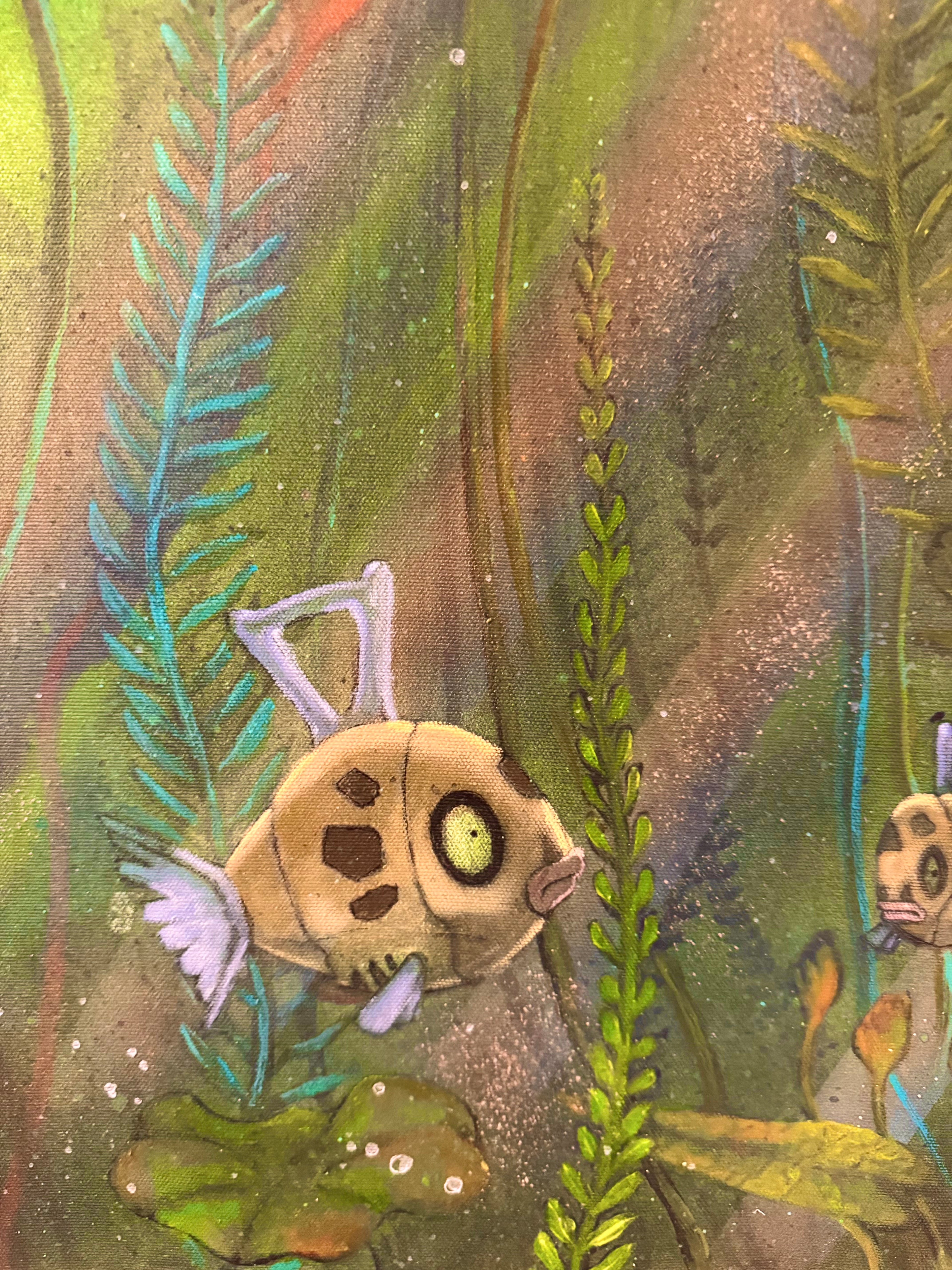 Shiny Clearing Acrylic Painting on canvas
