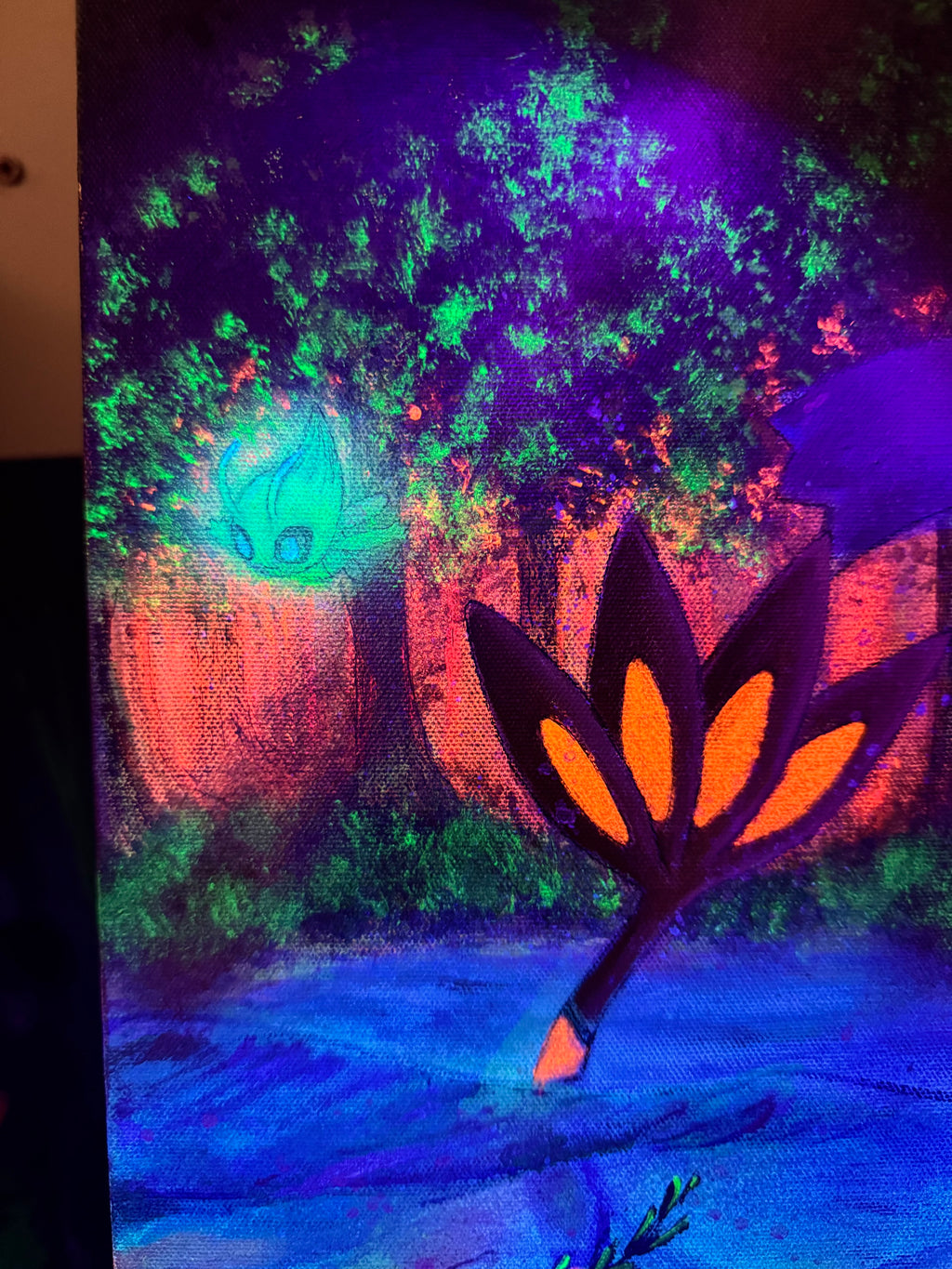 Shiny Clearing Acrylic Painting on canvas