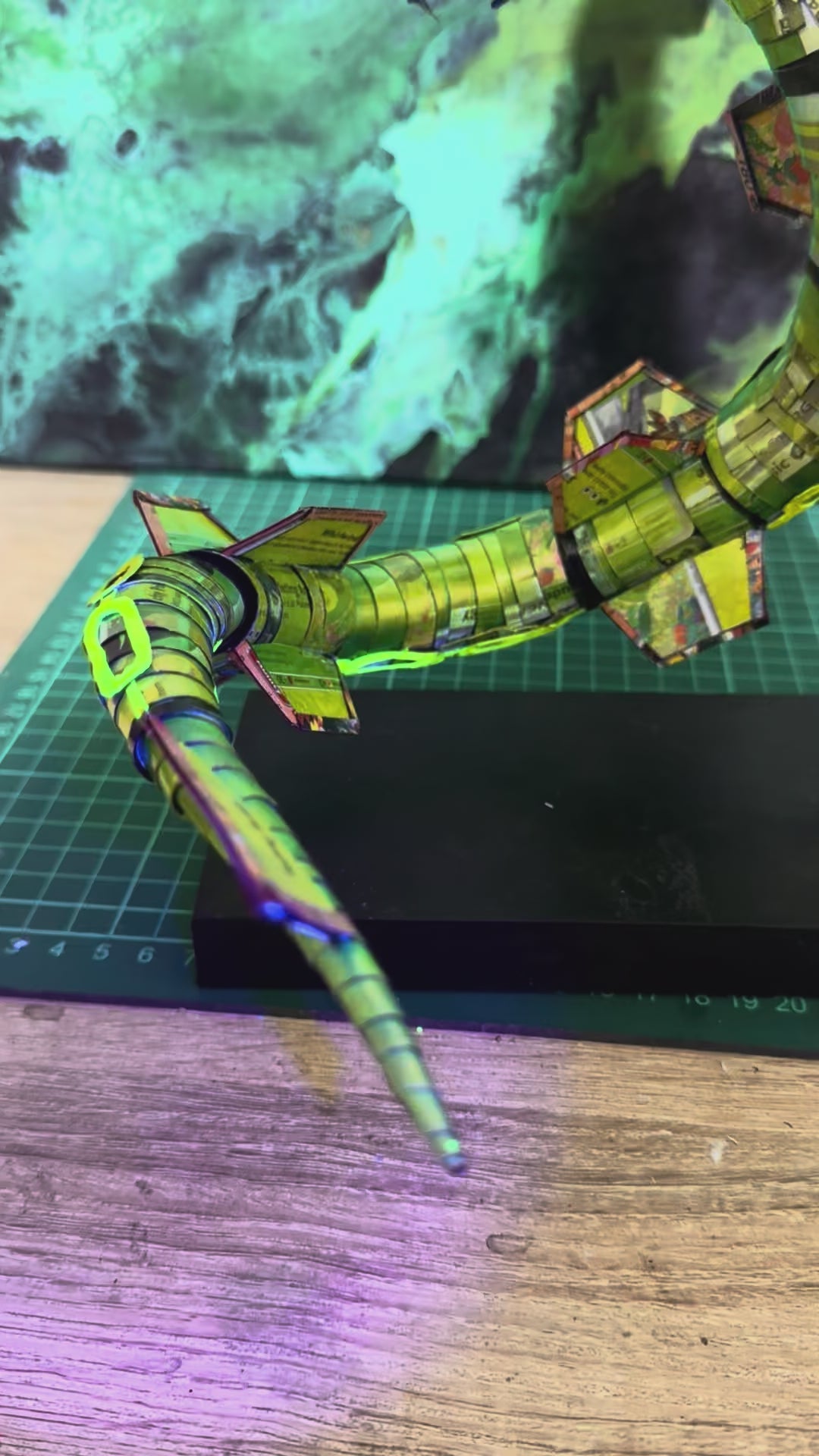 Celestial Serpent — Handmade from Pokémon Cards Sculpture (One of One) Collective