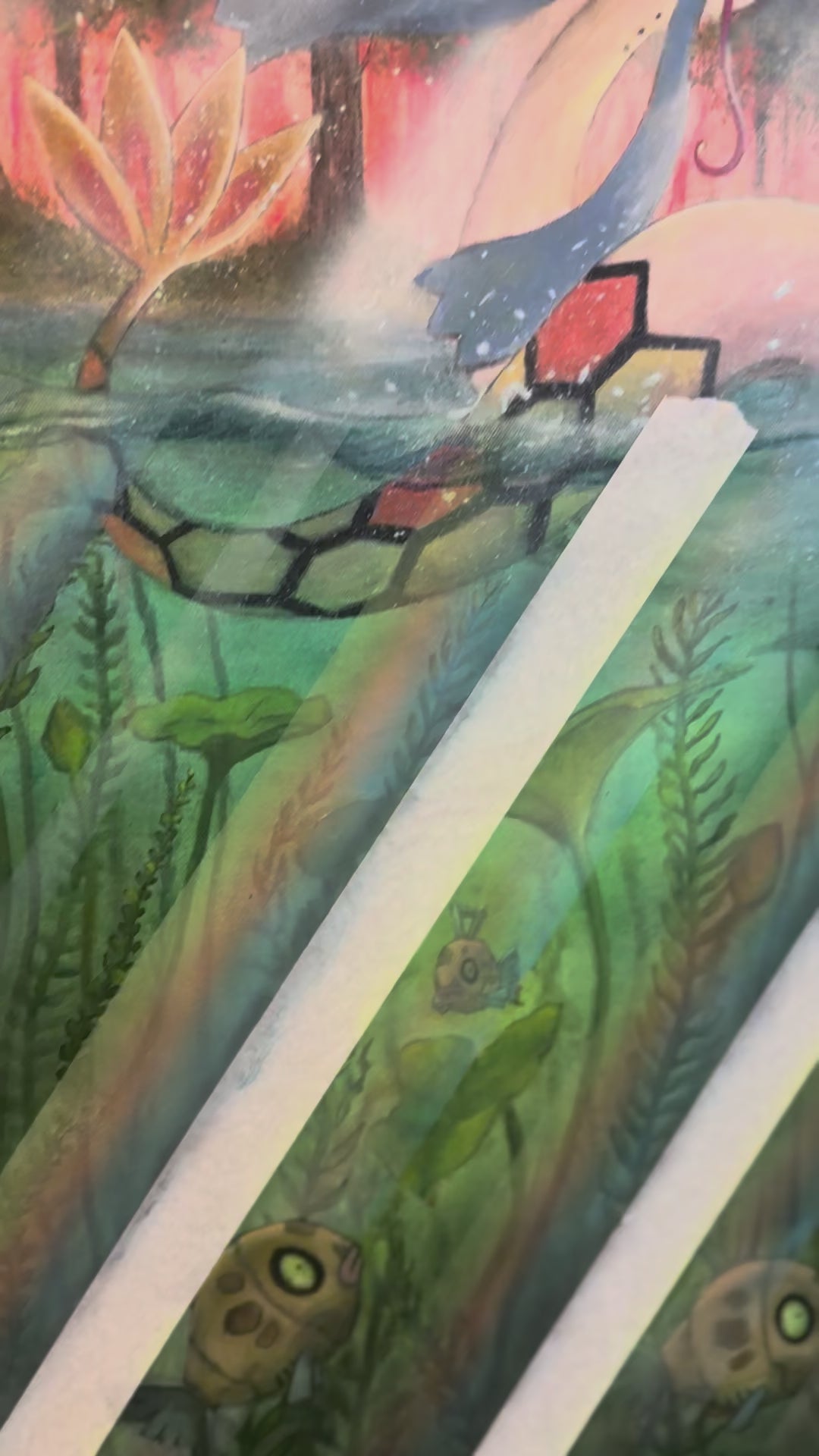 Shiny Clearing Acrylic Painting on canvas